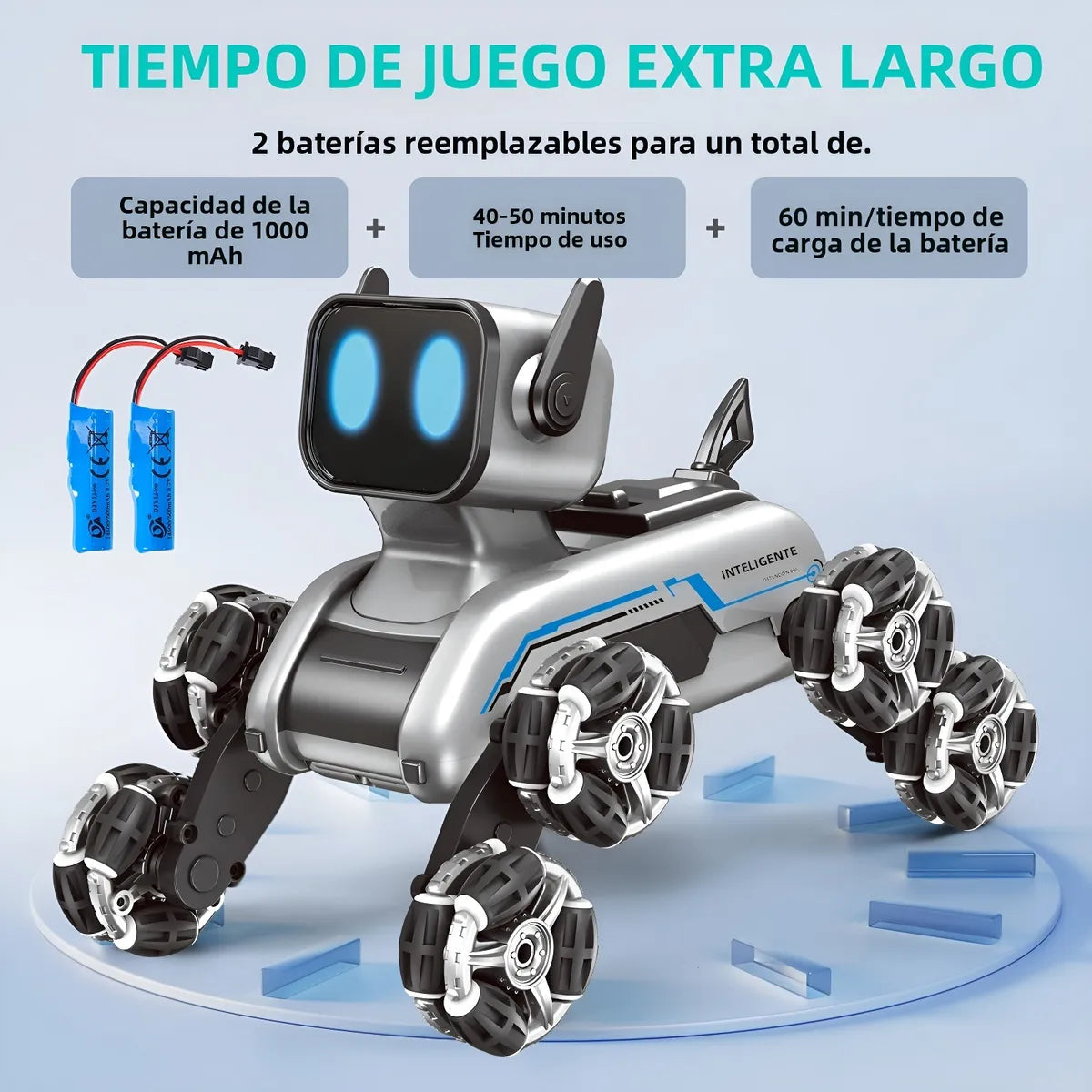 Perro Robot Inteligente con Control Remoto Dual - Tu nueva mascota