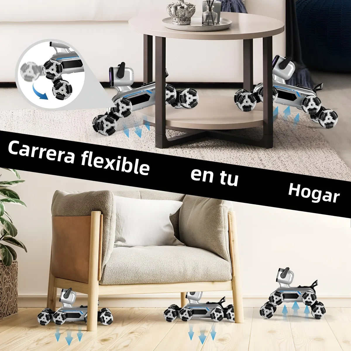 Perro Robot Inteligente con Control Remoto Dual - Tu nueva mascota
