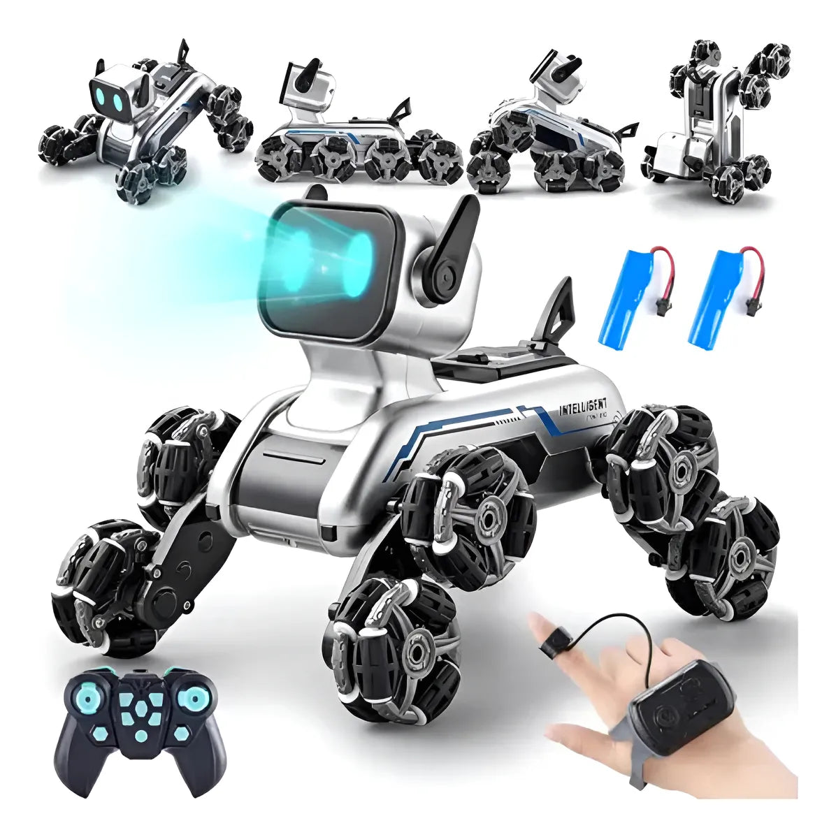 Perro Robot Inteligente con Control Remoto Dual - Tu nueva mascota