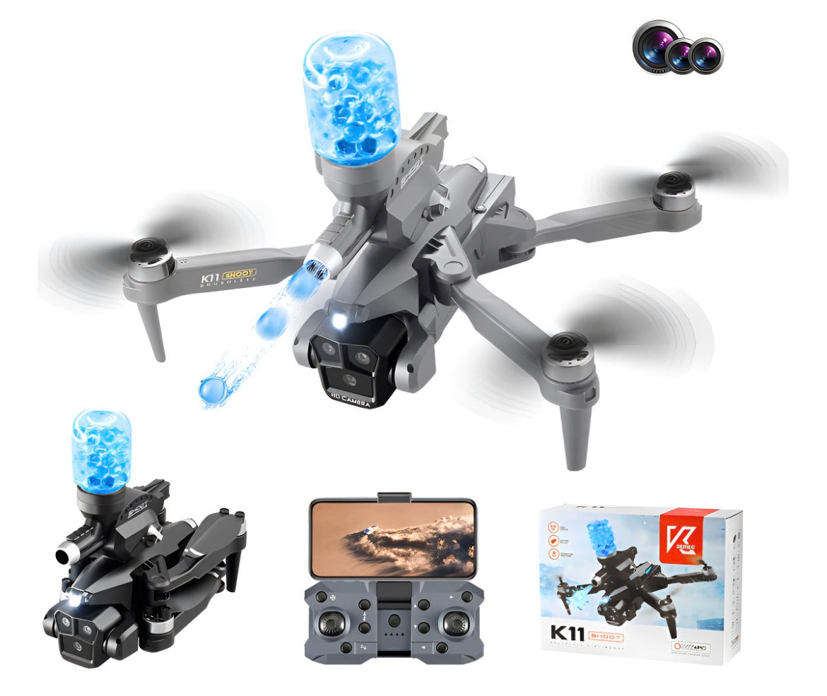 Drone lanzador bolas de hidrogel – Precisión, potencia y acción en el aire